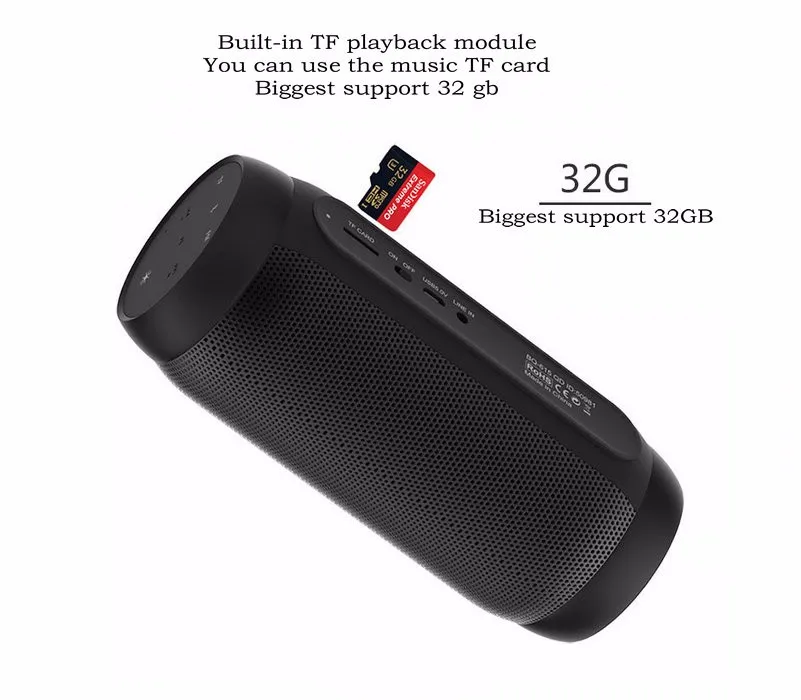 Светодиодный мини Dazzle Водонепроницаемый Портативный Bluetooth Динамик bq-615 Pro Беспроводной super bass мини Динамик с мигалками fm NFC