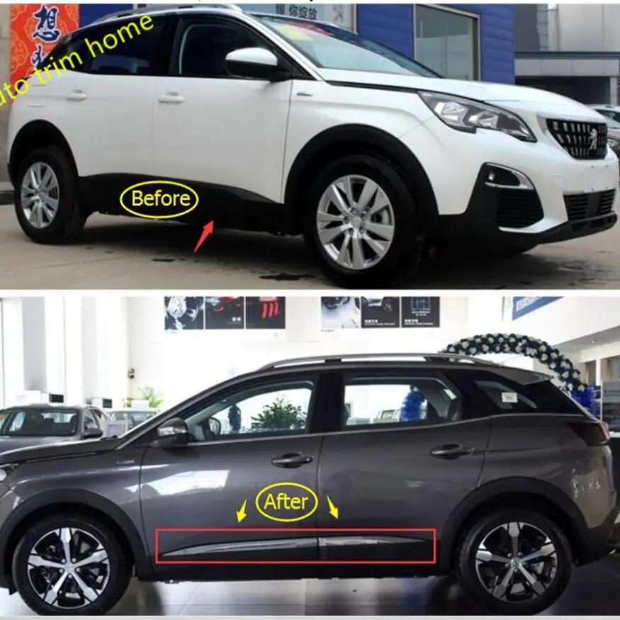 Защита корпуса боковой двери Lapetus декоративная крышка отделка подходит для Peugeot