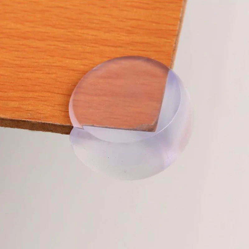 

10pcs Round PVC Desk Table Edge Corner Safety Protector Sticker Pad Anti Crash for Toddler Baby S7JN