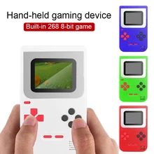 Горячая Ретро портативная мини портативная игровая консоль 8 бит 2,0 дюймов цветной ЖК-экран Детский Цветной игровой плеер встроенный 268 игр