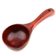 De Madera Natural Cuchara De Sopa Cuchara Vajilla Utensilios De Cocina De Madera de Forma Redonda Suministros de Cocina Catering Vajilla Hogar