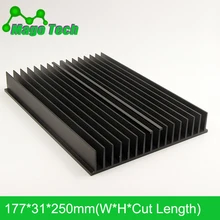 Светодиодный алюминиевый радиатор в виде пластины растут свет радиатор охлаждение Охладитель Fit транзистор IC теплопроводность светодиодный радиатор Электроника