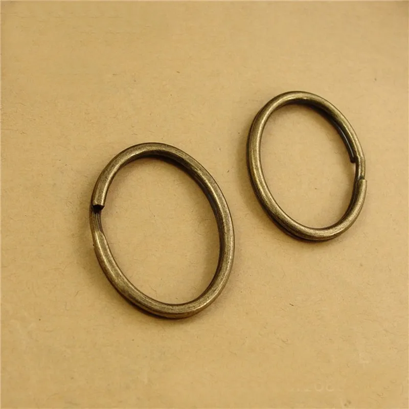 Buy 29*37MM Antique Bronze Plated Oval Key Rings