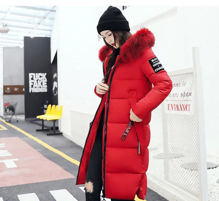 Winter Women Coat Jacket Warm High Quality Woman Jacket Winter Coat Hood Real  2017 New Winter Fashion+17 (2)