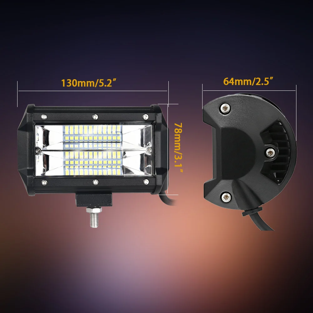Weketory 5 светодиодный LED бар Номинальная 120 Вт фактический 25 Светодиодный свет для