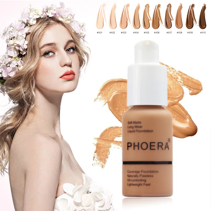 PHOERA Mineral Touch Отбеливающее Корректирующее средство для лица, базовый крем, Осветляющий масло-контроль, Жидкая основа для лица, крем для макияжа, праймер TSLM2