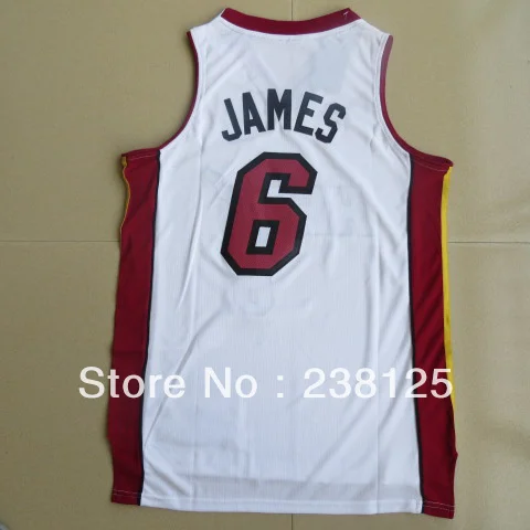 Top Quality &amp Hottest Sale #6 LeBron James Men's Miami Rev30 basketball jerseys Accept Mixed Order Wholesale | Спорт и