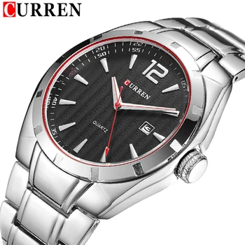 

2019 Top Luxury Brand CURREN New Men fashion Casual Analog Display Date Quartz Watches Mens waterproof clock Relogio Masculino
