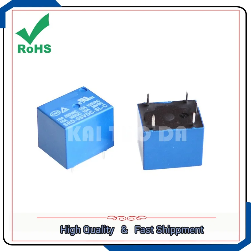 

Relay SRD-05VDC-SL-C single pole double throw 5V 5-pin relay