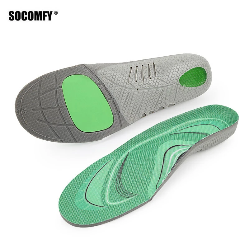 

SOCOMFY Orthotic Insoles for Flat Feet Fight Against Plantar Fasciitis Relieve Feet Pain Heel Pain Pronation for Running