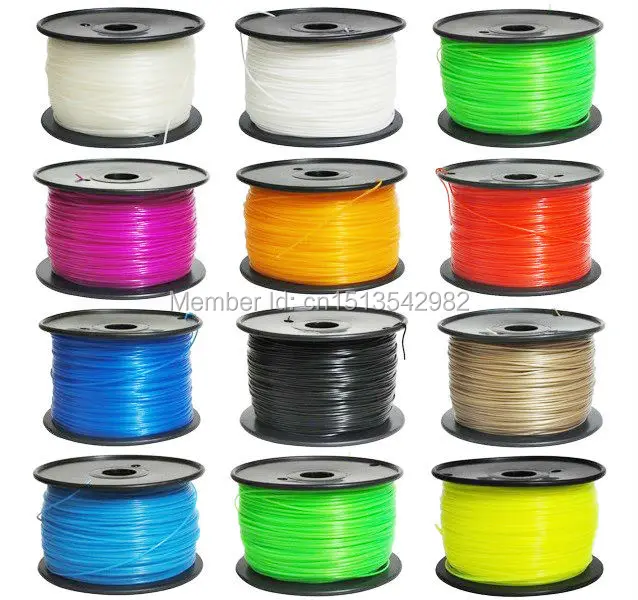 

Tronxy 3D printer filament PLA 1.75mm 1kg plastic Rubber Consumables Material 12 kinds colours for you choose