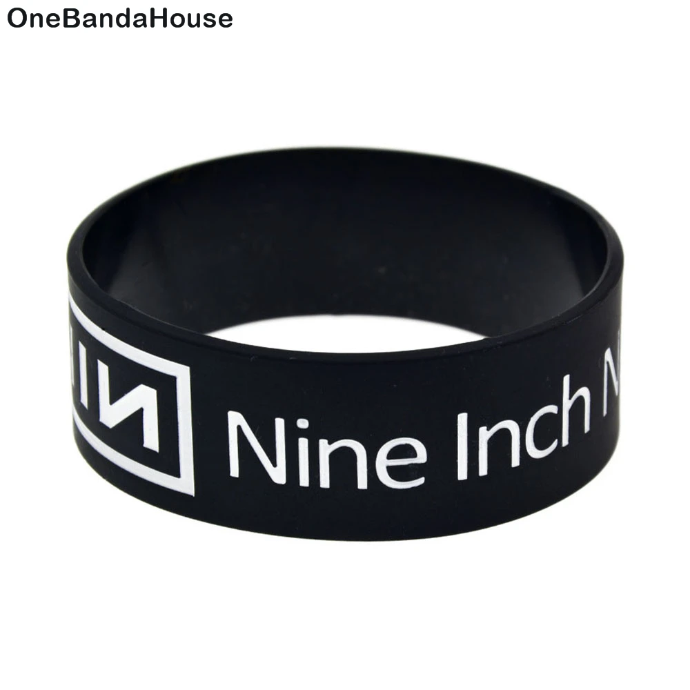 OneBandaHouse 25PCS/Lot Nine Inch Nails Silicone Rubber Wristband