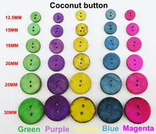 12.5Mm ~ 30Mm 5 Kleur Kokosnoot Kleren Naaien Knop Ronde Sieraden Decotion Knoppen Accessoire Charmes Laarzen Jas Fit ccb-01