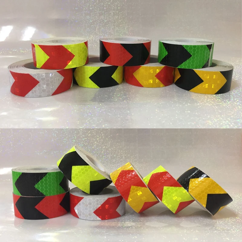

3M Safety Mark Reflective tape stickers car-styling Self Adhesive Warning Tape Automobiles Motorcycle Reflective Film