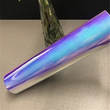 Сырье Материал самоклеющиеся Дихроичных переливающийся виниловая пленка декоративная пленка ПЭТ 1020 мм X 100 м