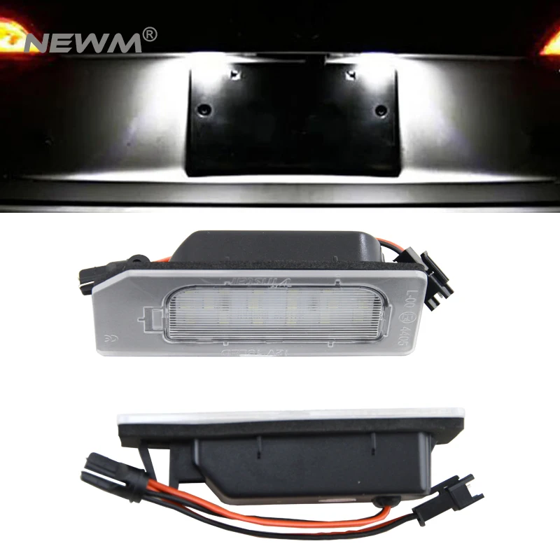 2Pcs LED License Plate Light Canbus Number Plate Lamp 12V Car Styling For Mitsubishi ASX auto car led number license plate lights lamp bulb car styling xenon white for mitsubishi asx vehicles tail rear lamp