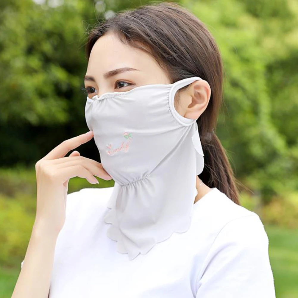 Спорт на открытом воздухе Защита от солнца УФ ультратонкая летняя Солнцезащитная маска для лица