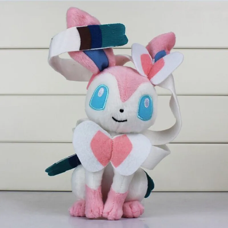 20 см Sylveon плюшевые игрушки брелок сотовый телефон ремень мягкие куклы животных