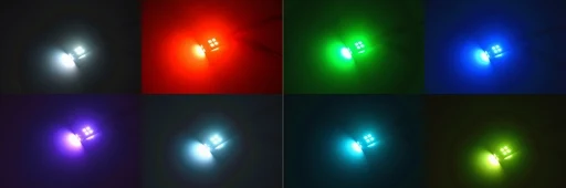 2шт новый авто светодиодный RGB лампы T10 3535 w5w Универсальный номерной знак