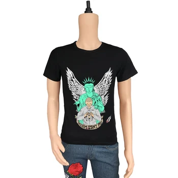 

Seestern Brand clothes men short sleeve t shirt cartoon copy Statue Of Liberty t shirt summer hip hop tops tee