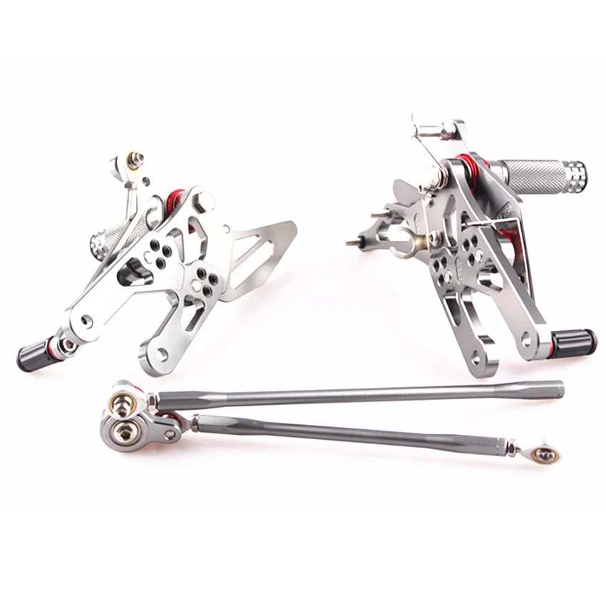 Серый для Honda CBR600RR 2003-2006 CBR1000RR 2004-2007 регулируемые Задние подножки для ног педали