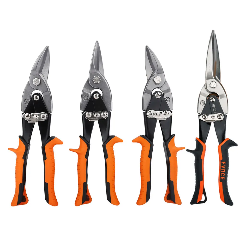 

25 CM/8'' Bend / Straight Aviation Tin Sheet Metal Snip Aviation Scissor iron Plate Cut Shear Household Industrial Hand Tools