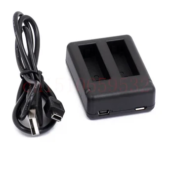 

401 USB Dual Port Battery Charger with USB Cable for Gopro Hero 3+ 4 Action Camera Go pro 3+ 4 Accessories