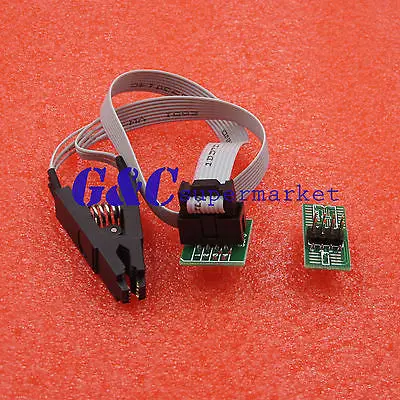 

SOIC8 SOP8 Test Clip For EEPROM 93/25 /24Cx in-Circuit Programming + 2 Adapters