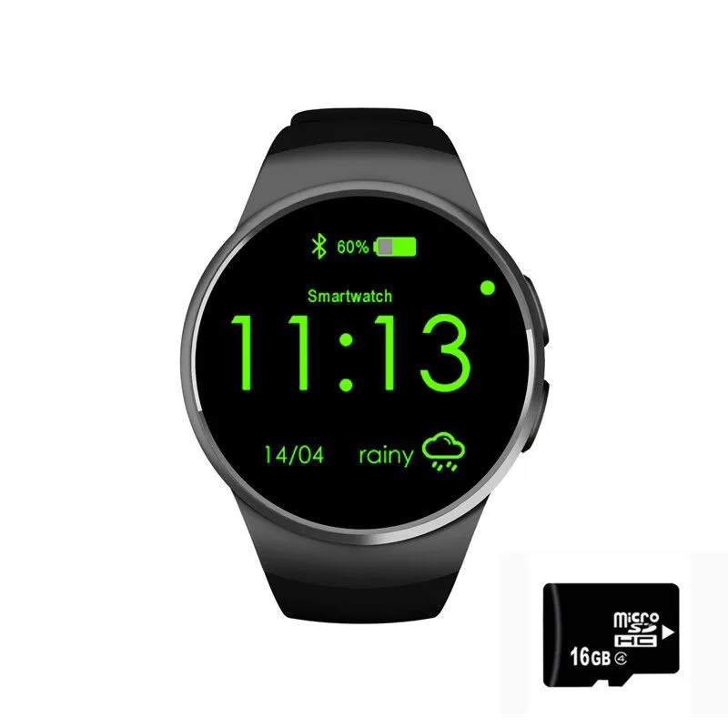 Smart Watch KW18 SIM TF Smartwatch OGS Capacitive Screen Wristwatch Bluetooth Facebook Card 4.0 for IOS | Электроника