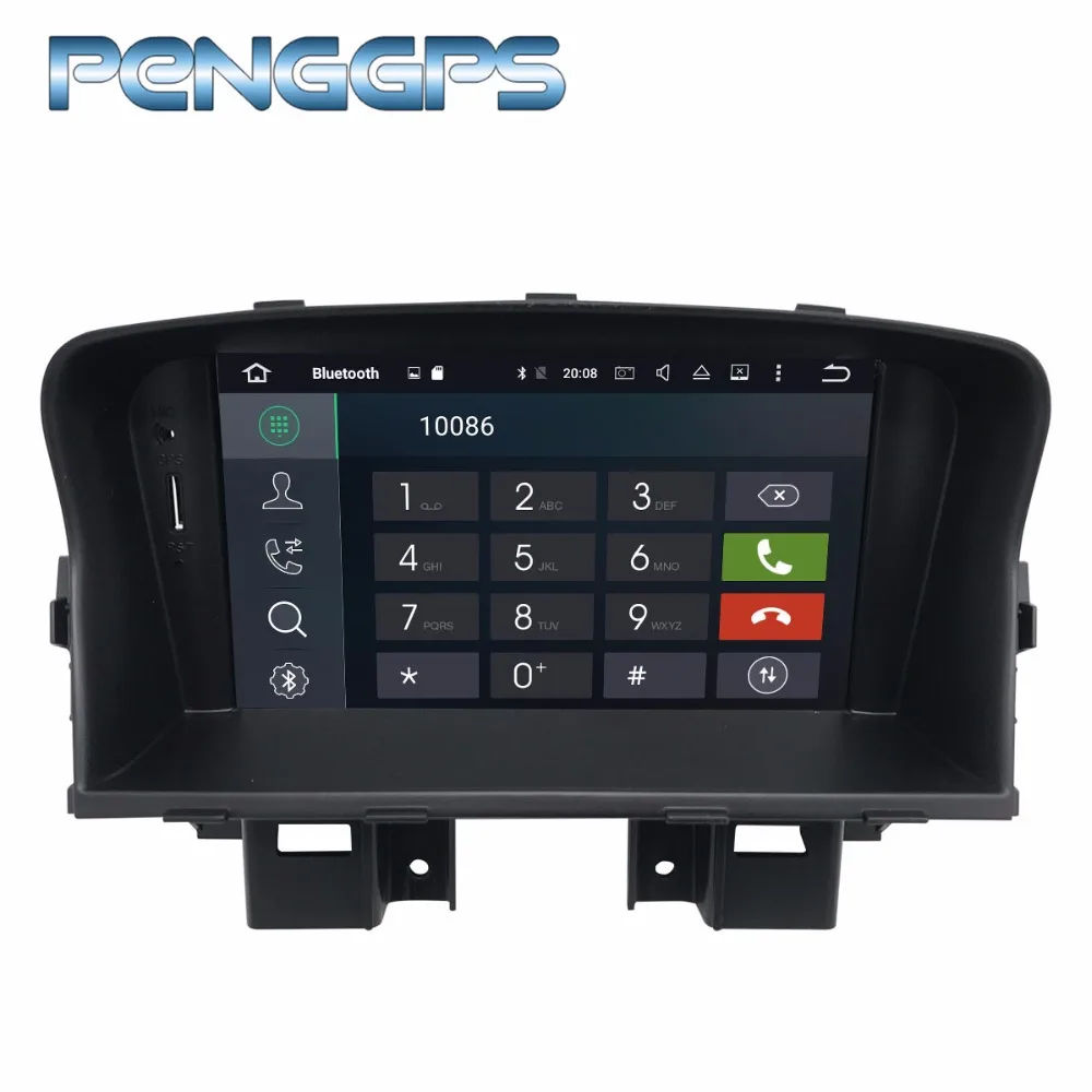 Excellent 1024* 600 2 Din Android 8.1 Car CD DVD Player GPS Navigation for Chevrolet Cruze 2008 2011 2012 2013 2014 1080P Video Headunit 1