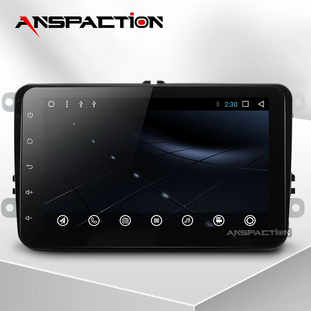 RU/الاتحاد الأوروبي الروبوت 8.1 سيارة تحديد المواقع والملاحة لشركة فولكس فاجن فولكس واجن سكودا جولف 5 جولف 6 بولو باسات B5 B6 جيتا تيغوان مشغل ديفي...