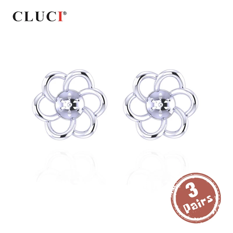 

CLUCI серьги-гвоздики из серебра 925 пробы с жемчугом