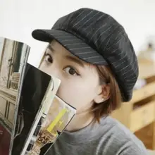 Демисезонный Полосатый крышка девушка Восьмиугольные шляпы для женщин берет шляпа кости женские винтажные модные Шапки feminino