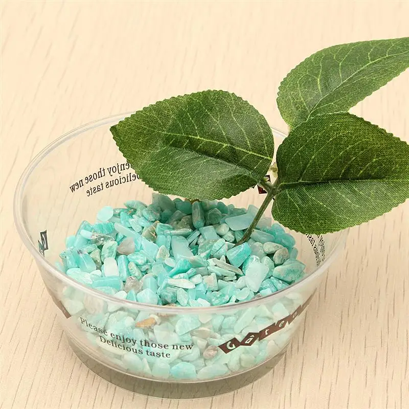 Натуральный сине-зеленый амазонит камень кристалл грубый камень минеральный образец камни украшение садового орнамента 1 упаковка 50 г 4-6 мм