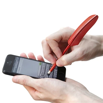 

Feather Universal Capacitive Stylus Touch Screen Pen for iPhone 5 4S 4 Samsung S4 Tablet PC Cell Phone