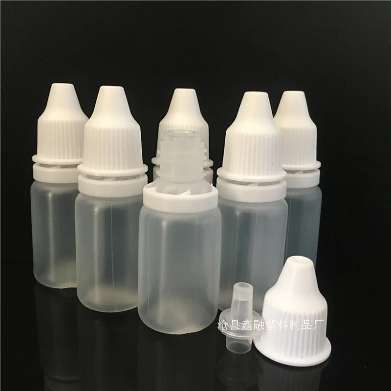 

10PCS Empty Plastic Squeezable Dropper Bottles 10ML Eye Dropper plastic bottle Sample Eyes Drop Refillable Bottle, white