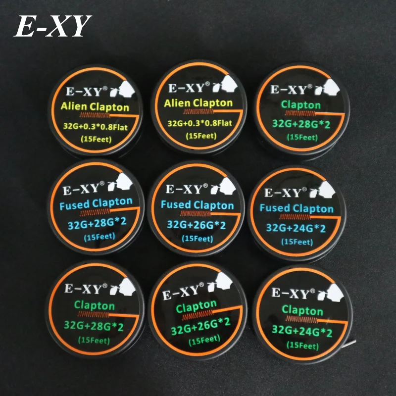 

E-XY Fused Clapton Wire Alien Heating Wire 5m/roll Electronic Cigarette Heating Wires RDA Atomizer Clapton Coil Tool