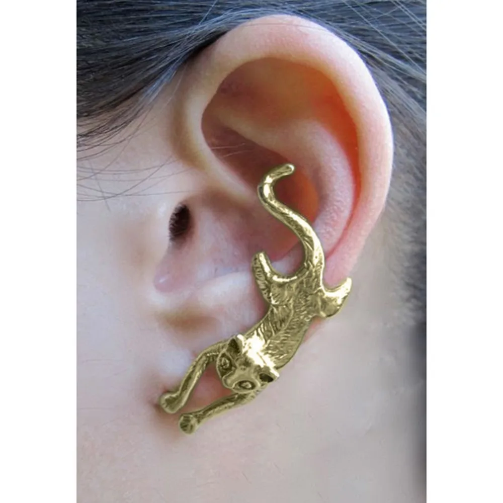 1 Pc Cat Ear Eextension Personality Exaggerated Punk Style Ear Clip