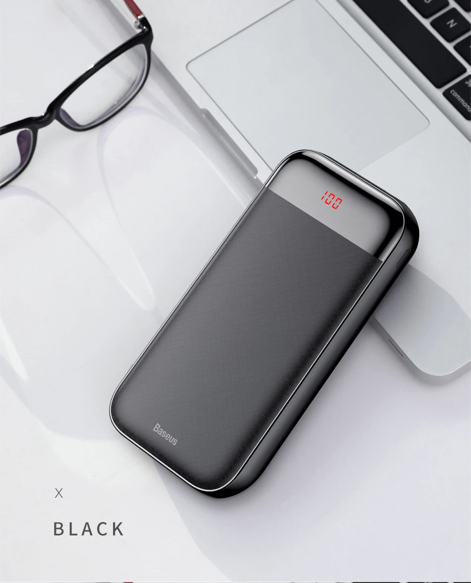 Baseus Большая емкость 20000 мАч банк питания быстрое зарядное устройство 3,0 Мобильный телефон быстрое зарядное устройство для iPhone Xs Max Xr X 8 Plus samsung huawei