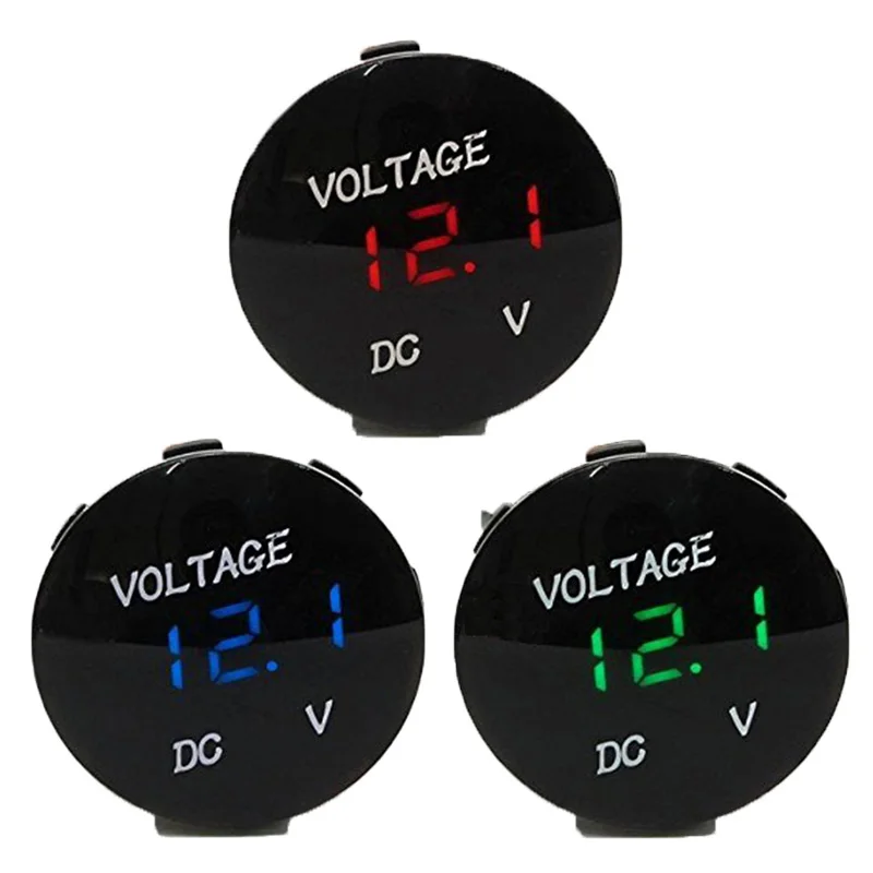 

SITAILE Quality DC 12-24V Display Car LED Voltage Meter 6-30V Digital Display Voltmeter Motobike Volt Gauge