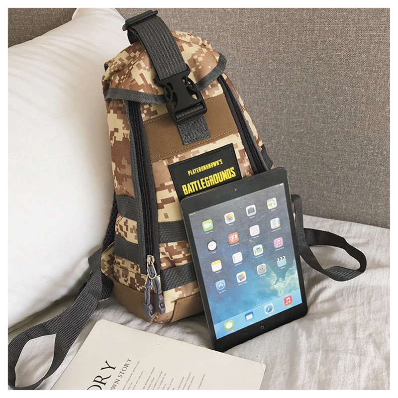  Game Playerunknown's Battlegrounds PUBG Cosplay Level 1 Backpack Teens Adult Knapsack Multi-functio
