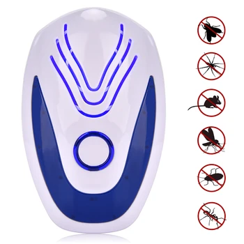 

Ultrasonic Pest Repellent Reject Pest Control Tool Anti Bug Mole Mouse Rodent Plug in Double Power Pest Controller for Home Use