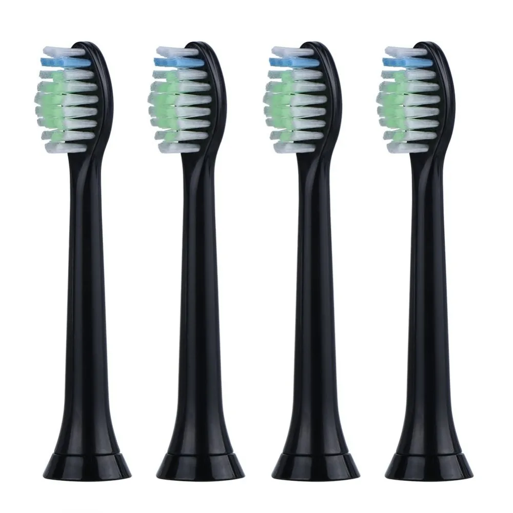 4 шт. sonicare Съемные насадки для зубной щетки для Philips электрическая зубная щетка sonicare HX6064 черная Алмазная Чистящая эссенция