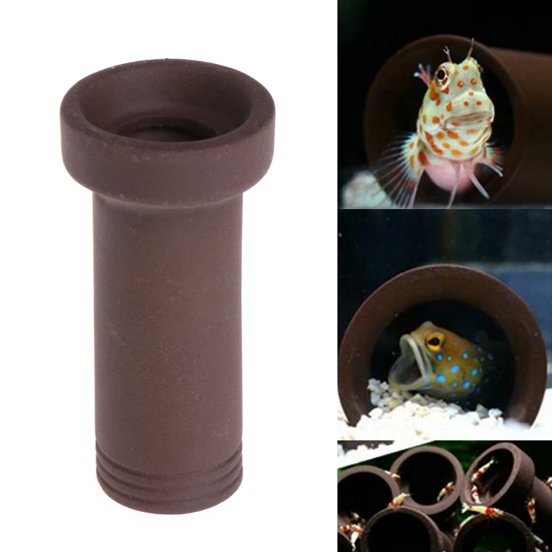 

Aquarium Tank Tube Breeding Hiding Cave Shelter For Fish Shrimp Spawn Live Plant