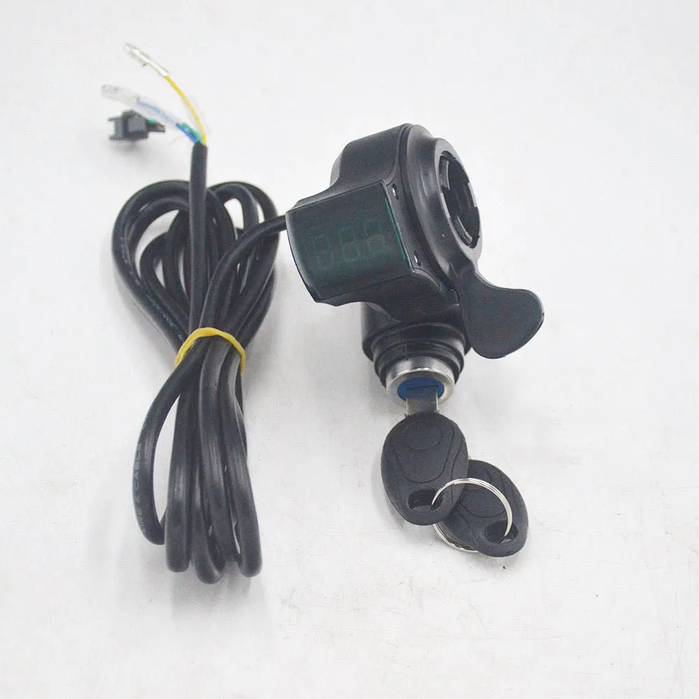 Flash Deal 12V-72V Finger Thumb Throttle with LCD display Switch Handlebar Grips for electric bike/scooter 3 Flash Deal 12V-72V Finger Thumb Throttle with LCD display Switch Handlebar Grips for electric bike/scooter 3