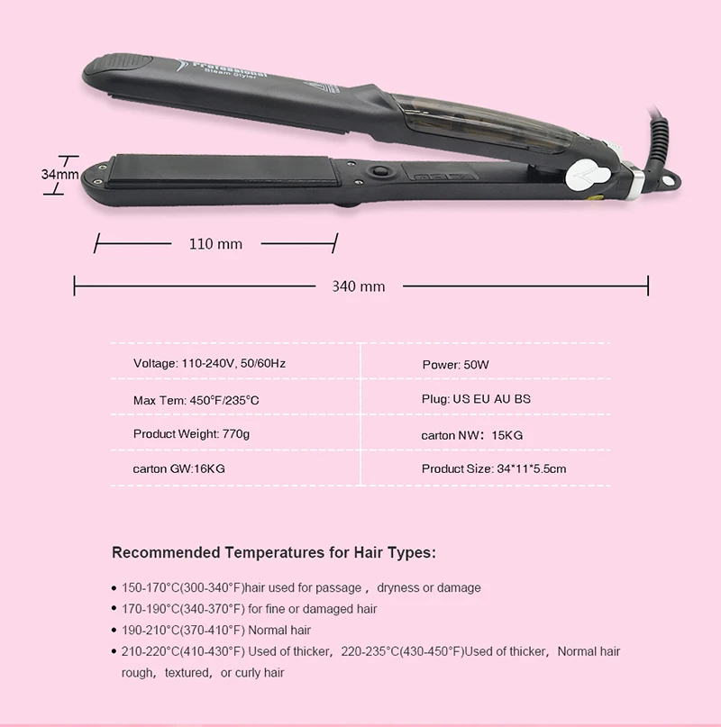 Steam Style hair straightener (6)