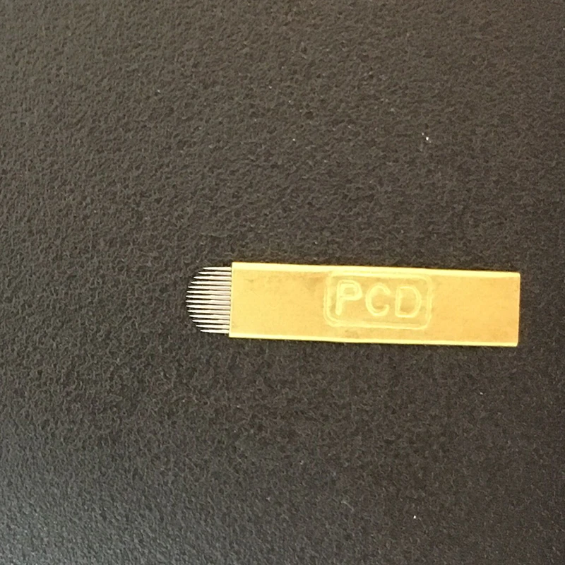 Иглы PCD U14 для микроблейдинга 50 шт. иглы перманентного макияжа бровей лампа глаз