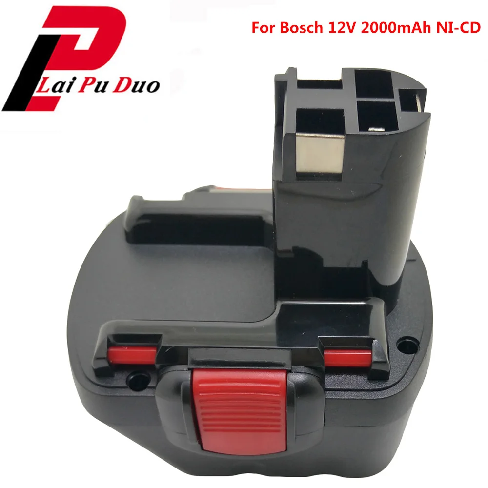 

12V 2000mAh Ni-CD Rechargeable Power Tool Battery for Bosch BAT120 BAT139 BAT045 BAT046 BAT043 GSR 12V 2.0AH AHS GSB GSR 12 VE-2