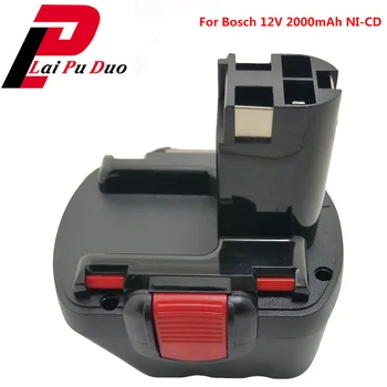 

12V 2000mAh Ni-CD Rechargeable Power Tool Battery for Bosch BAT120 BAT139 BAT045 BAT046 BAT043 GSR 12V 2.0AH AHS GSB GSR 12 VE-2