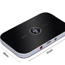 B6 2 в 1 Беспроводной передатчика Bluetooth приемник 4,1 аудио 3,5 мм адаптер для ПК смартфон передатчика Bluetooth приемник Aux